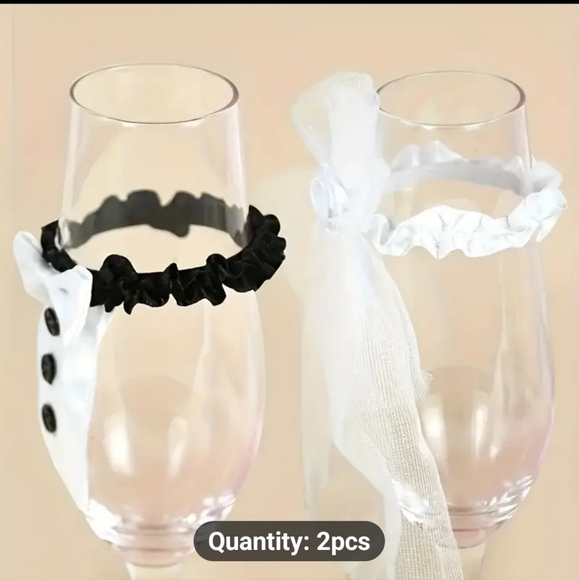 NEW 2 PIECE WEDDING DRESS CUP COVERS - Picture 6 of 9